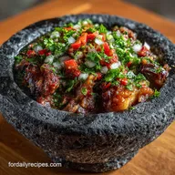 Authentic Molcajete Recipe How to Make Molcajete D: Sizzling Stone Dish
