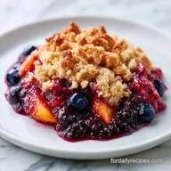 Blueberry Peach Crumble in 50 Minutes