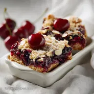 Cherry Pie Bars with Almond Glaze: Flaky and Buttery