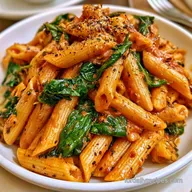 Creamy Tomato and Spinach Pasta for 4