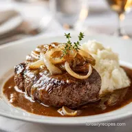 Cube Steak with Gravy and Onions for 4 Servings
