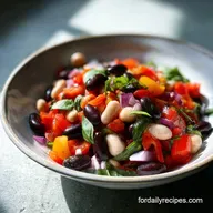 Double Bean Mediterranean Salad: Tangy & Buttery