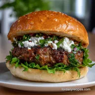 Mediterranean Lamb Burger Lamb Burger Recipe Easy: Juicy Flavorful