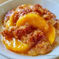 Peach Crumble with Fresh Peaches
