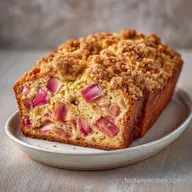 Frozen Rhubarb Quick Bread in 70 Minutes