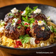 Ground Lamb Recipes: Bright Greek Keftedes with Feta Lemon Orzo