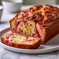 Moist Strawberry Rhubarb Bread: Velvety and Tart