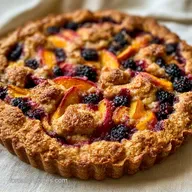 Peach Blackberry Cobbler in 45 Minutes