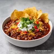 Pioneer Woman Chili with Ground Beef in 2h 15m