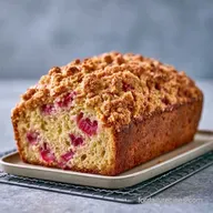 Seasonal Rhubarb Bread with Yogurt