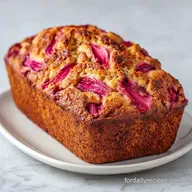 Rhubarb Loaf with Greek Yogurt