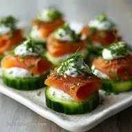Top Easy Bite Sized NYE Appetizer Idea with Smoked Salmon - Make-Ahead Party Ready
