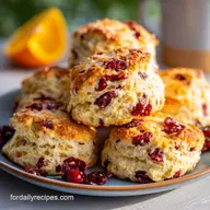 Starbucks Cranberry Orange Scones Copycat Recipe for 8 Servings
