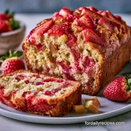 Strawberry Rhubarb Quick Bread: Tart and Sweet