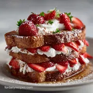 Galentines Brunch Idea with Strawberry French Toast Ready in 30 Min