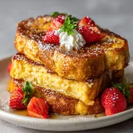 Stuffed French Toast: Cream Cheese Strawberry Filling
