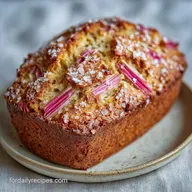 Sugar Topped Rhubarb Bread for 10