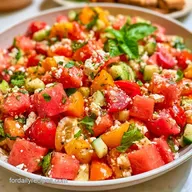Tomato Watermelon Salad with Feta
