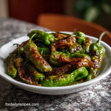 Shishito Peppers Recipe: 10 Minute Blistered Perfection Recipe Card
