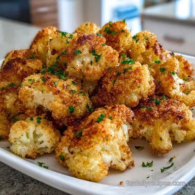 Air Fryer Cauliflower Crispy in 17 Minutes Recipe Card