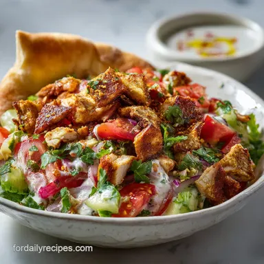 fattoush salad recipe with Pomegranate in 20 Minutes