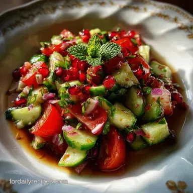 Persian Shirazi Salad in 15 Minutes