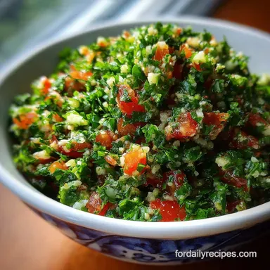 Tabbouleh Recipe: Lebanese Style in 25 Minutes
