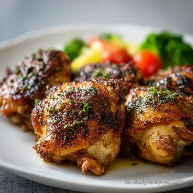 Baked Chicken Thighs: Oven-Only Method