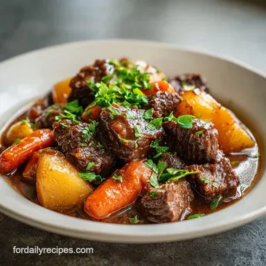 Beef Stew and Crockpot: Tender Beef for 6 Servings