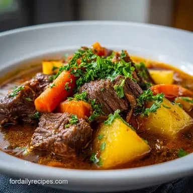 Beef Stew Recipe Crock Pot: Tender, Silky Broth