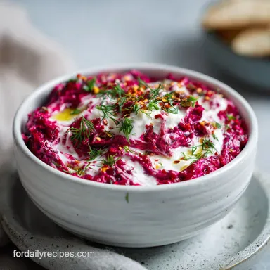 Beetroot Salad Dip Greek Yogurt for 4 Servings