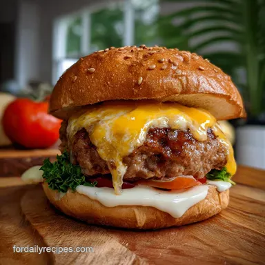 Burger Patty Recipe: The Best Homemade Smash Burger Recipe Card