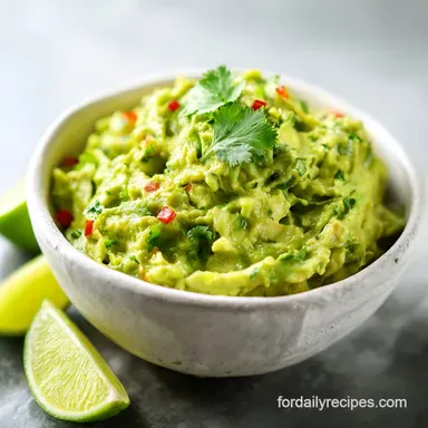Best Easy Guacamole Recipe in 10 Minutes Recipe Card