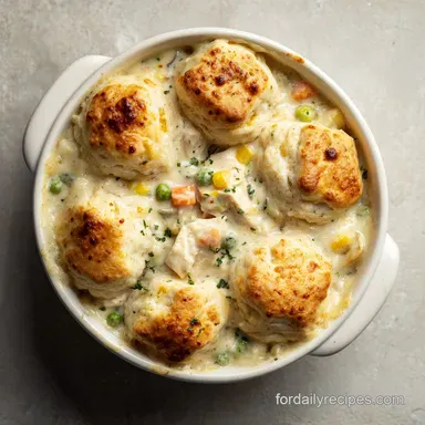 Chicken Pot Pie with Biscuits for 6 Servings