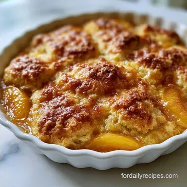 Large Batch Peach Cobbler