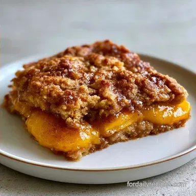 Peach Cobbler for 10 Servings