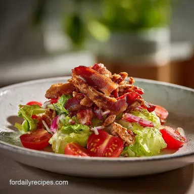 BLT Chicken Salad in 25 Minutes: Creamy and Zesty Texture Recipe Card