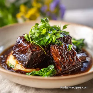 Braised Short Ribs Recipe for 5 Servings