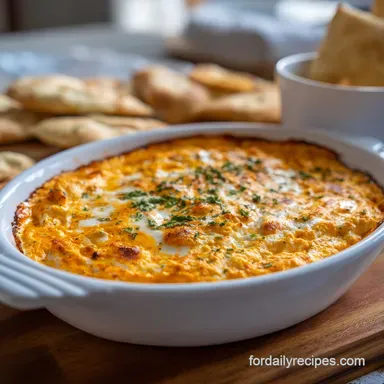 Buffalo Chicken Dip Recipe for Party Recipe Card