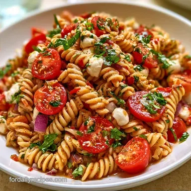 Caprese Pasta Salad in 22 Minutes