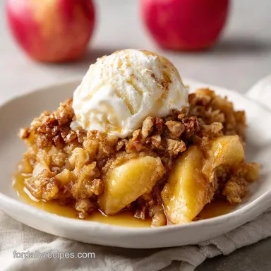 Caramel Apple Dump Cake with Fresh Apples for 12 Servings