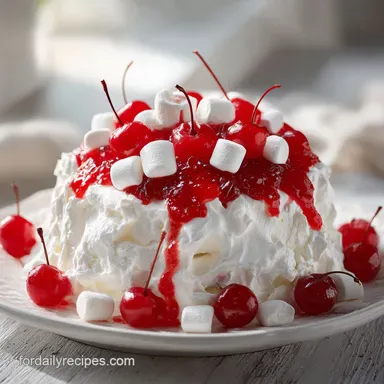 Cherry Cheesecake Fluff Recipe: No-Bake Recipe Card