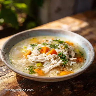 Chicken and Rice Soup with Citrus: 45 Min