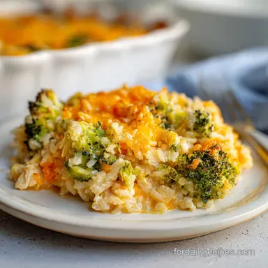 Chicken Broccoli Casserole with Rice in 45 Min
