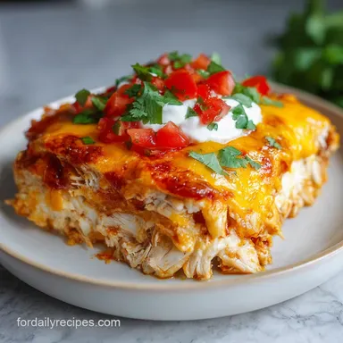 Chicken Enchilada Casserole for 8 Servings