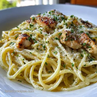 Chicken Garlic Parmesan Pasta Meal Prep Recipe Recipe Card