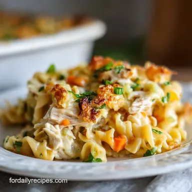 Chicken Noodle Casserole for 8 Servings