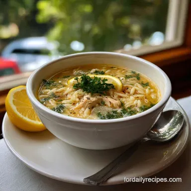 Chicken Orzo Soup Ready in 30 Min Recipe Card