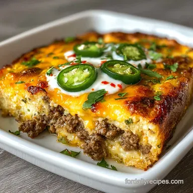Chile Relleno Casserole: Oven-Only Method Recipe Card
