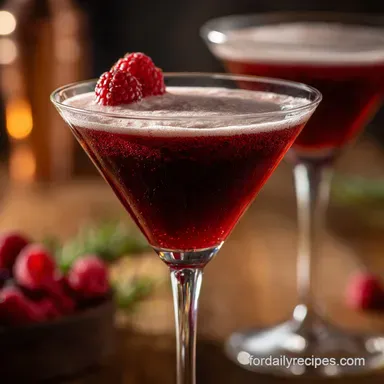 French Martini: The Easy, Classic Black Raspberry Cocktail Recipe Recipe Card